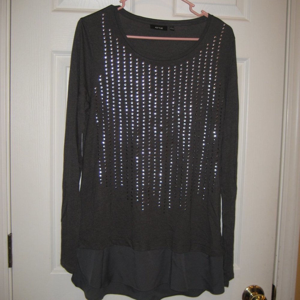 Apt 9 Gray Tunic - Sz Large